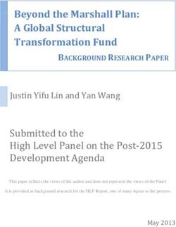 Beyond the Marshall Plan: A Global Structural Transformation Fund