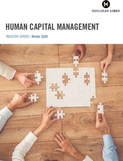 HUMAN CAPITAL MANAGEMENT - INDUSTRY UPDATE | Winter 2020