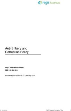 Anti-Bribery and Corruption Policy - Regis Aged Care