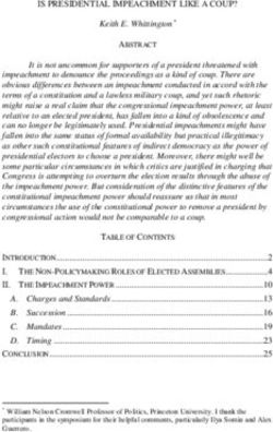IS PRESIDENTIAL IMPEACHMENT LIKE A COUP?