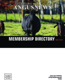 ANGUS NEWS - MEMBERSHIP DIRECTORY FALL 2021 - ROXBORO, NC 27574 945 WOODSDALE ROAD