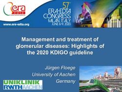 Management and treatment of glomerular diseases: Highlights of the 2020 KDIGO guideline - J&uuml;rgen Floege University of Aachen Germany