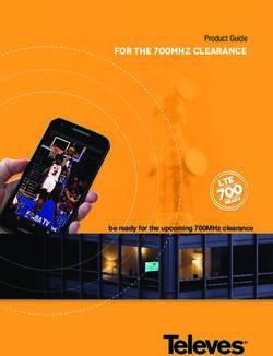 FOR THE 700MHZ CLEARANCE - Product Guide - be ready for the upcoming 700MHz clearance - televes