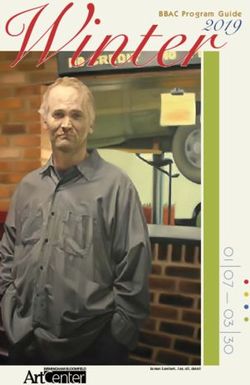 WinterBBAC Program Guide 2019 - Birmingham Bloomfield Art Center