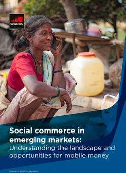 Social commerce in emerging markets: Understanding the landscape and opportunities for mobile money - GSMA