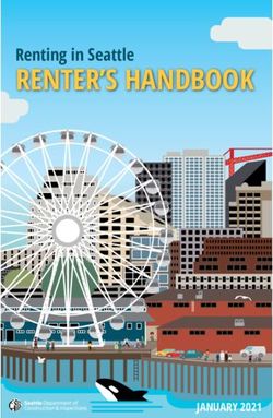 RENTER'S HANDBOOK Renting in Seattle - JANUARY 2021 - Avenue One Residential
