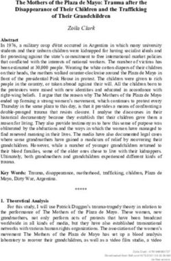 The Mothers of the Plaza de Mayo: Trauma after the Disappearance of Their Children and the Trafficking of Their Grandchildren - Brill