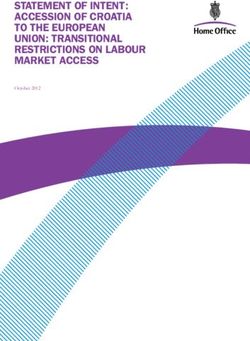 STATEMENT OF INTENT: ACCESSION OF CROATIA TO THE EUROPEAN UNION: TRANSITIONAL RESTRICTIONS ON LABOUR MARKET ACCESS - October 2012