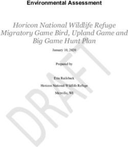 Horicon National Wildlife Refuge Migratory Game Bird, Upland Game and Big Game Hunt Plan - Environmental Assessment