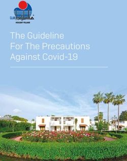 The Guideline For The Precautions Against Covid-19 - Club ...