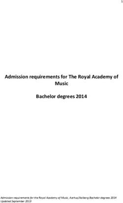Admission requirements for The Royal Academy of Music Bachelor degrees 2014