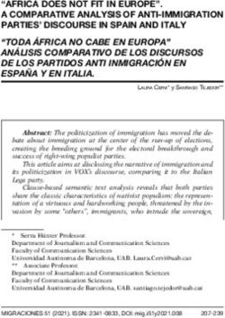 "AFRICA DOES NOT FIT IN EUROPE". A COMPARATIVE ANALYSIS OF ANTI-IMMIGRATION PARTIES' DISCOURSE IN SPAIN AND ITALY - Revistas COMILLAS