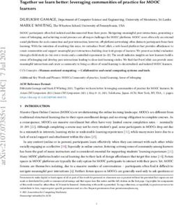 Together we learn better: leveraging communities of practice for MOOC learners - arXiv