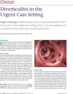 Diverticulitis in the Urgent Care Setting