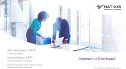 Coronavirus Dashboard - Jack Janasiewicz, CFA Garrett Melson, CFA - Natixis Investment Managers