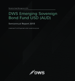 DWS Emerging Sovereign Bond Fund USD (AUD) - Semiannual Report 2018