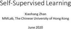 Self-Supervised Learning - Xiaohang Zhan MMLab, The Chinese University of Hong Kong June 2020