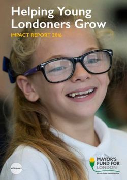 Helping Young Londoners Grow - IMPACT REPORT 2016 - Mayors Fund for London