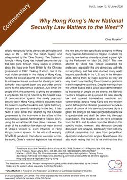 Why Hong Kong's New National Security Law Matters to the West*?