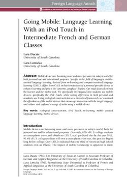 Going Mobile: Language Learning With an iPod Touch in Intermediate French and German Classes
