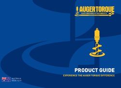 PRODUCT GUIDE EXPERIENCE THE AUGER TORQUE DIFFERENCE - AUSTRALIA ISSUE 14-01