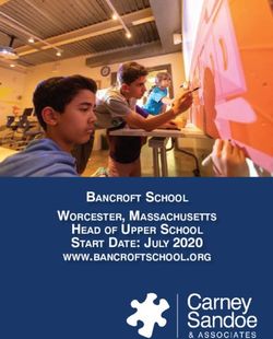 START DATE: JULY 2020 - HEAD OF UPPER SCHOOL BANCROFT SCHOOL WORCESTER, MASSACHUSETTS