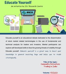 Title of the topic: Commodity Derivatives Trading in India - Volume: 13/2021 - SHCIL Services Ltd