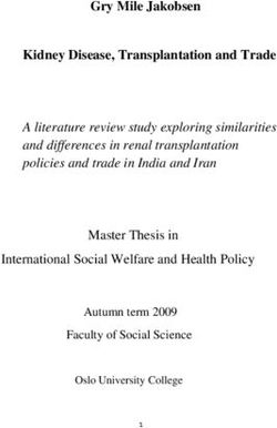 Gry Mile Jakobsen Kidney Disease, Transplantation and Trade