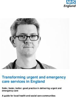 Transforming urgent and emergency care services in England - Safer, faster, better: good practice in delivering urgent and emergency care A guide ...