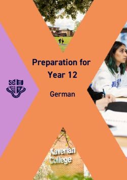 Preparation for Year 12 - German - Xaverian College
