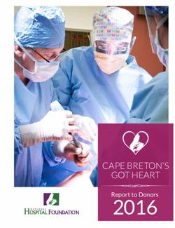 2016 CAPE BRETON'S GOT HEART - Report to Donors