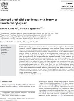 Inverted urothelial papillomas with foamy or vacuolated cytoplasm
