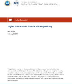 Higher Education in Science and Engineering