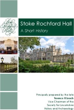 Stoke Rochford Hall A Short History