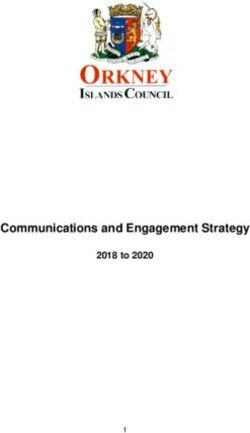 Communications and Engagement Strategy - 2018 to 2020.