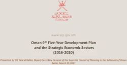 Oman 9th Five-Year Development Plan and the Strategic Economic Sectors (2016-2020)