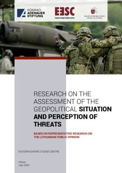 RESEARCH ON THE ASSESSMENT OF THE GEOPOLITICAL SITUATION AND PERCEPTION OF THREATS - BASED ON REPRESENTATIVE RESEARCH ON THE LITHUANIAN PUBLIC OPINION