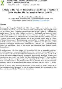 A Study of The Factors Those Influence the Choice of Reality TV Show Based on The Psychological Desires Fulfilled