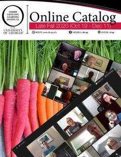 Online Catalog Late Fall 2020 (Oct 19 - Dec 11) - WEBSITE:www.olli.uga.edu FACEBOOK:olliatuga YOUTUBE:olliuga - University of ...