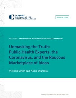 Unmasking the Truth: Public Health Experts, the Coronavirus, and the Raucous Marketplace of Ideas - Victoria Smith and Alicia Wanless - Carnegie ...