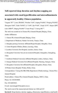 Self-reported sleep duration and daytime napping are associated with renal hyperfiltration and microalbuminuria in apparently healthy Chinese ...