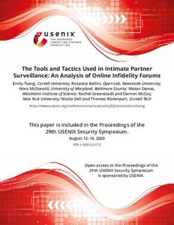 The Tools and Tactics Used in Intimate Partner Surveillance: An Analysis of Online Infidelity Forums - Emily Tseng