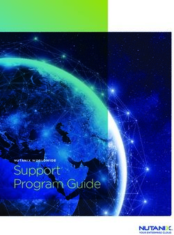 Support Program Guide - NUTANIX WORLDWIDE