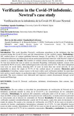 Verification in the Covid-19 infodemic. Newtral's case study