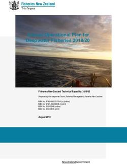 Annual Operational Plan for Deepwater Fisheries 2019/20 - MPI