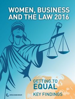 EQUAL GETTING TO - WOMEN, BUSINESS AND THE LAW 2016