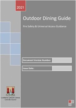 Outdoor Dining Guide Fire Safety & Universal Access Guidance 2021 - Cork City Council