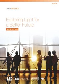 Exploring Light for a Better Future - MEDIA KIT 2021 - USA/CAN - LED professional