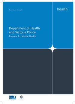 Department of Health and Victoria Police - Protocol for Mental Health