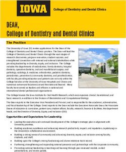 DEAN, College of Dentistry and Dental Clinics - Greenwood ...